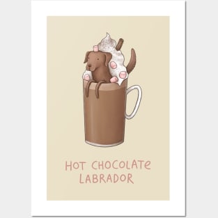 Hot Chocolate Labrador Posters and Art